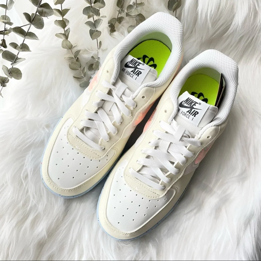 Nike Air Force 1 Crater Sail Volt W7 NIB